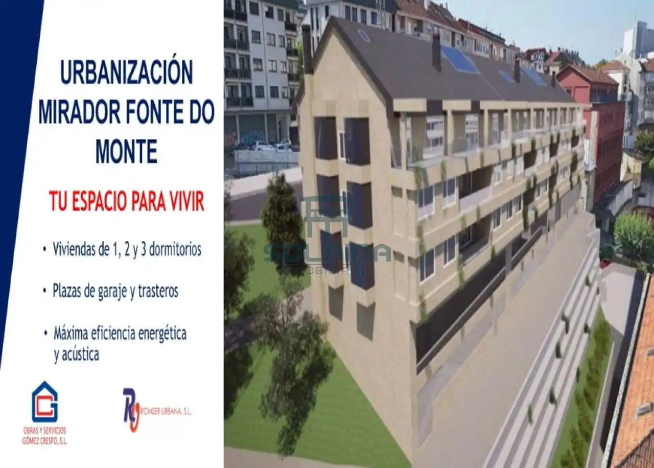 Vista exterior de Piso en venta en Ourense Capital  con Calefacción y Balcón