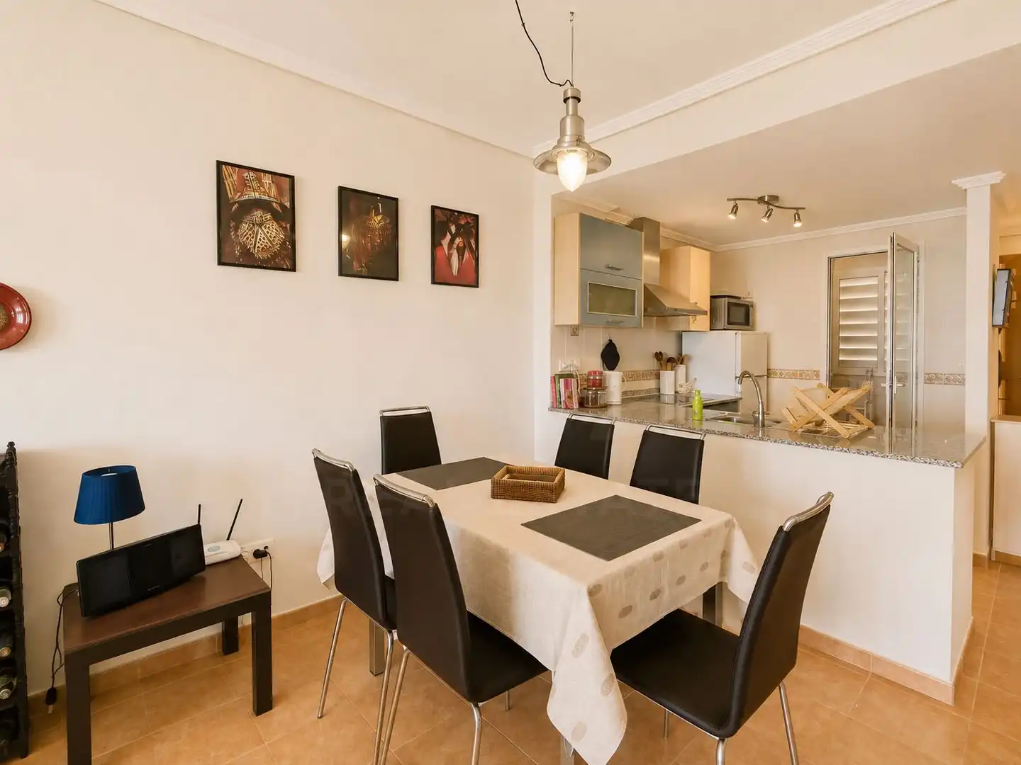 Esszimmer von Dachboden zum Verkauf in El Campello mit Klimaanlage, Heizung und Terrasse