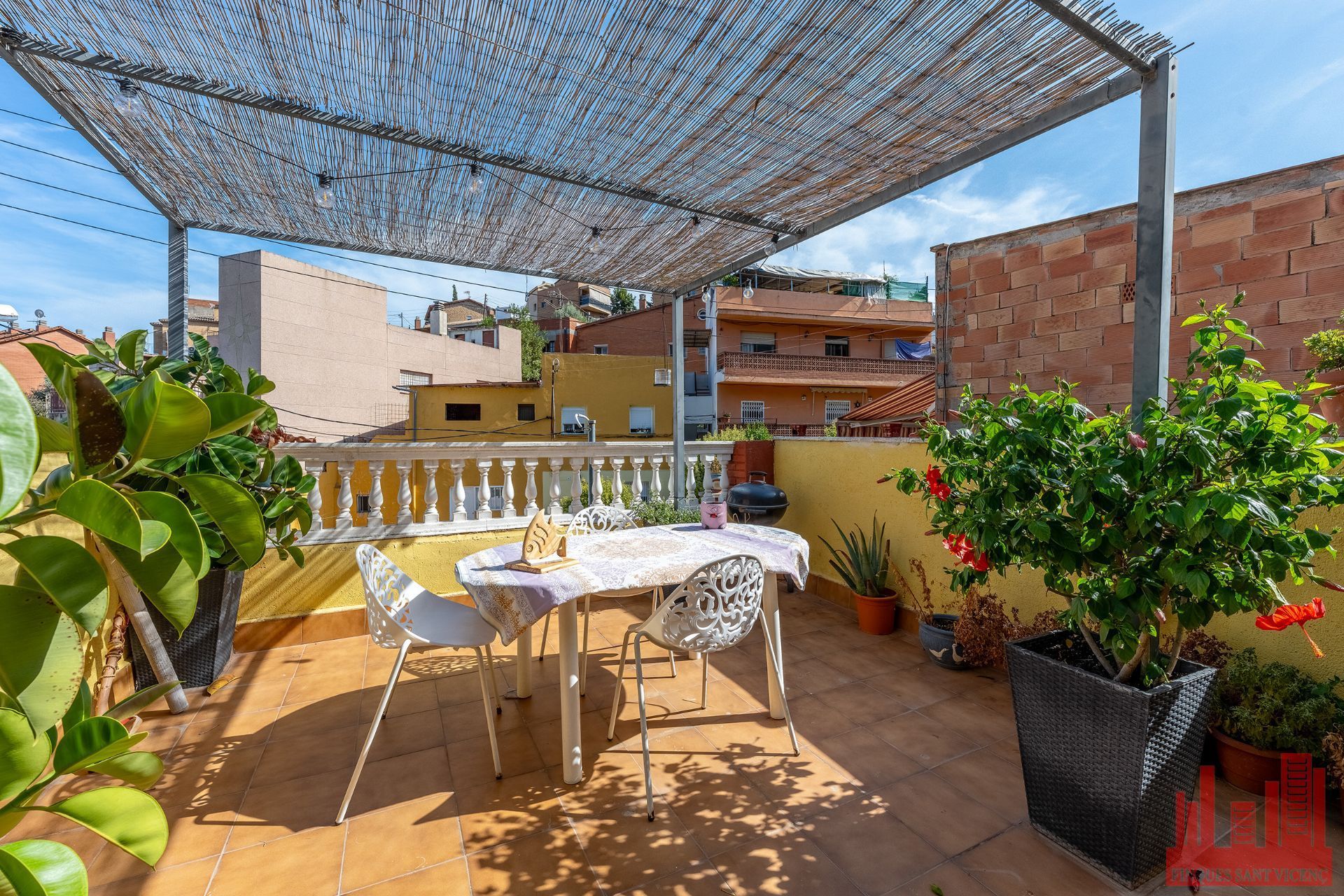 Terrace of Flat for sale in Sant Vicenç Dels Horts  with Air Conditioner, Heating and Private garden