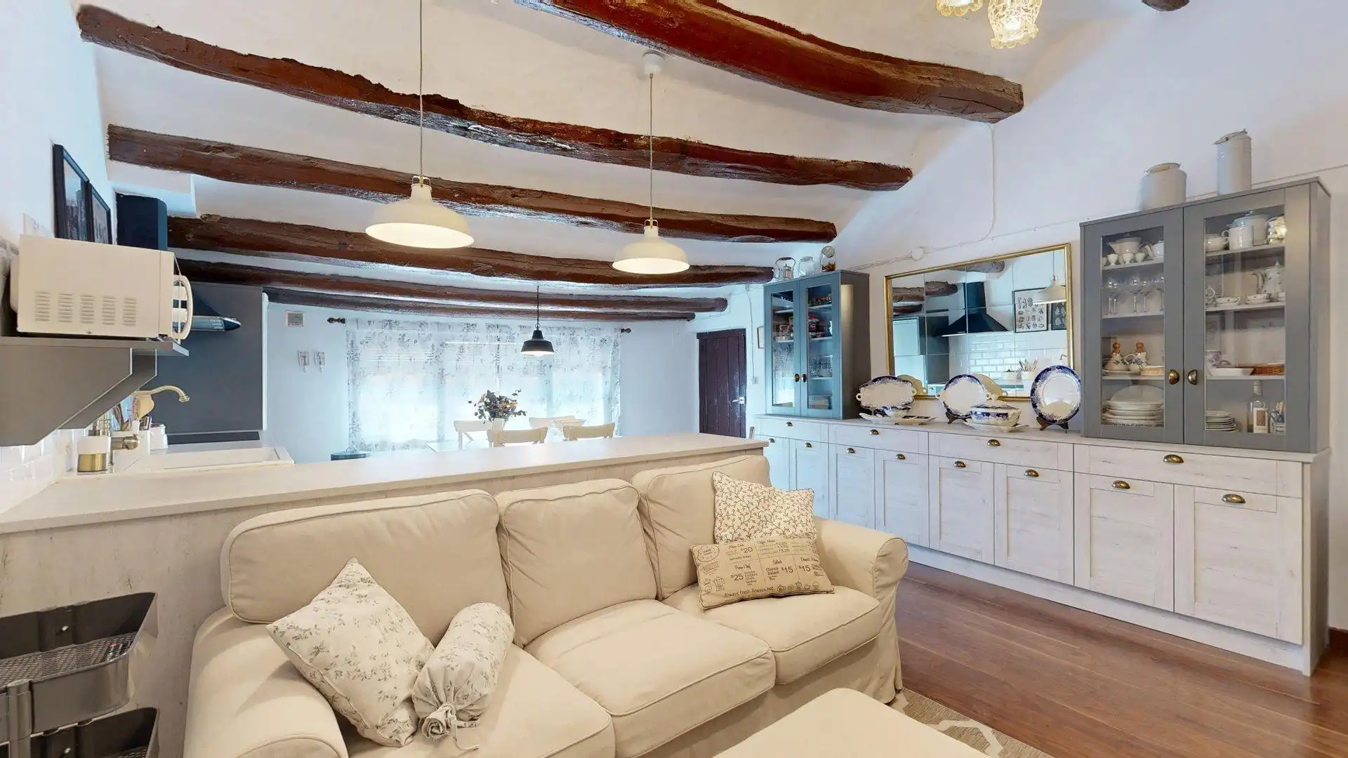 Sala de estar de Casa o chalet en venta en Magallón con Jardín privado, Terraza y Amueblado