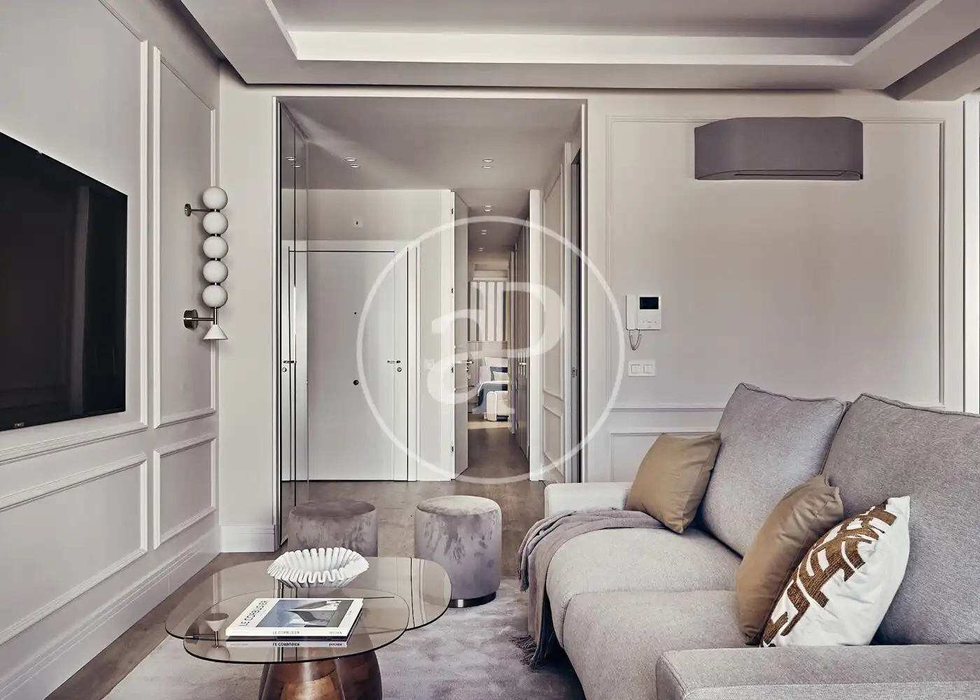 Wohnzimmer von Wohnung zum Verkauf in Madrid mit Klimaanlage, Heizung und Terrasse