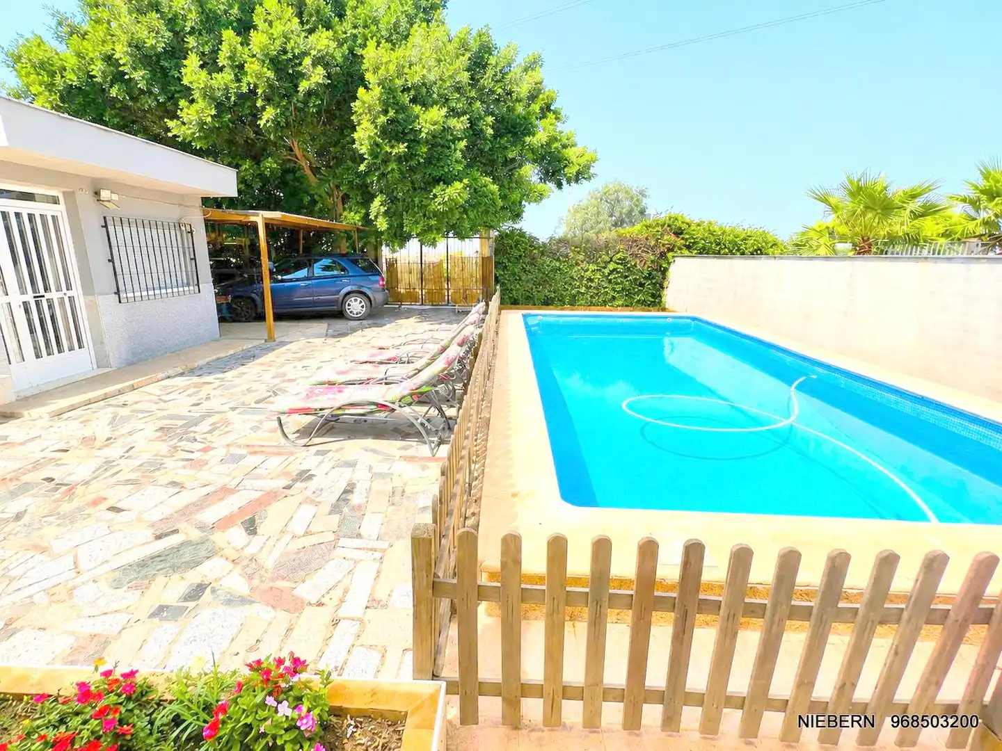 Piscina de Casa o xalet en venda en Cartagena amb Aire condicionat, Jardí privat i Terrassa