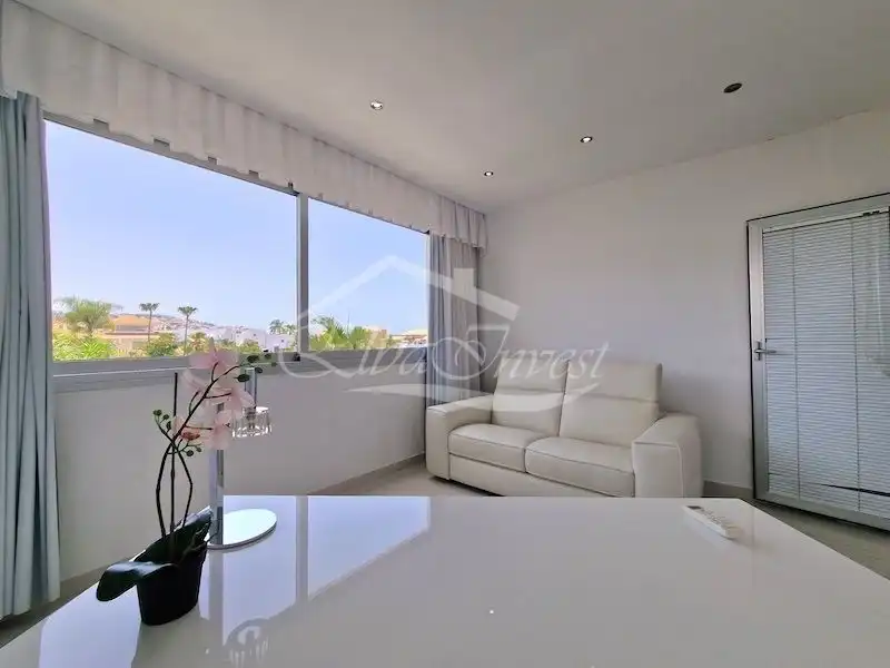 Sala d'estar de Casa o xalet en venda en Adeje amb Aire condicionat, Jardí privat i Terrassa
