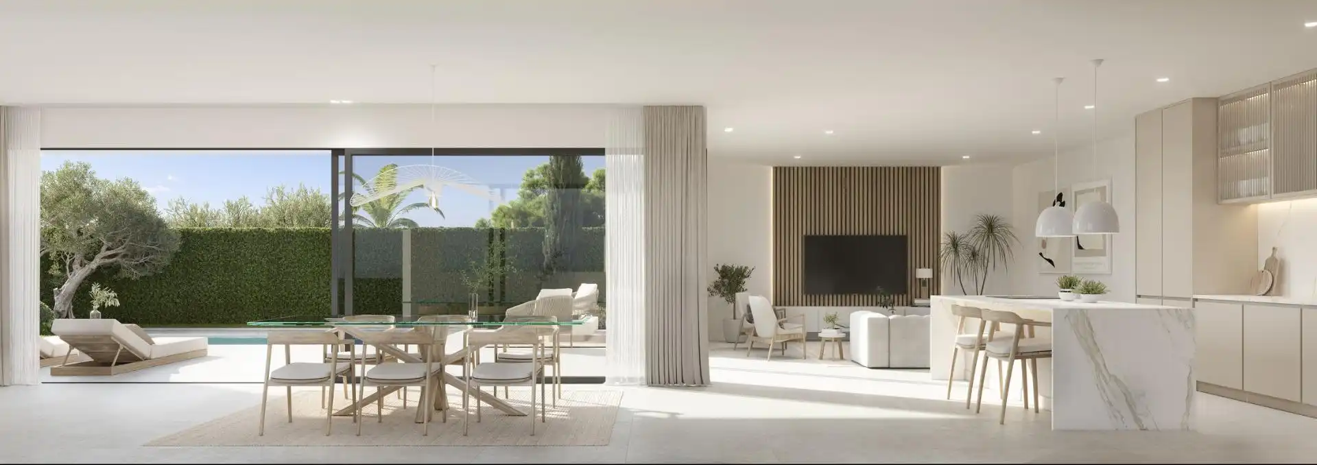 Sala d'estar de Casa adosada en venda en Alhaurín de la Torre amb Aire condicionat, Jardí privat i Terrassa