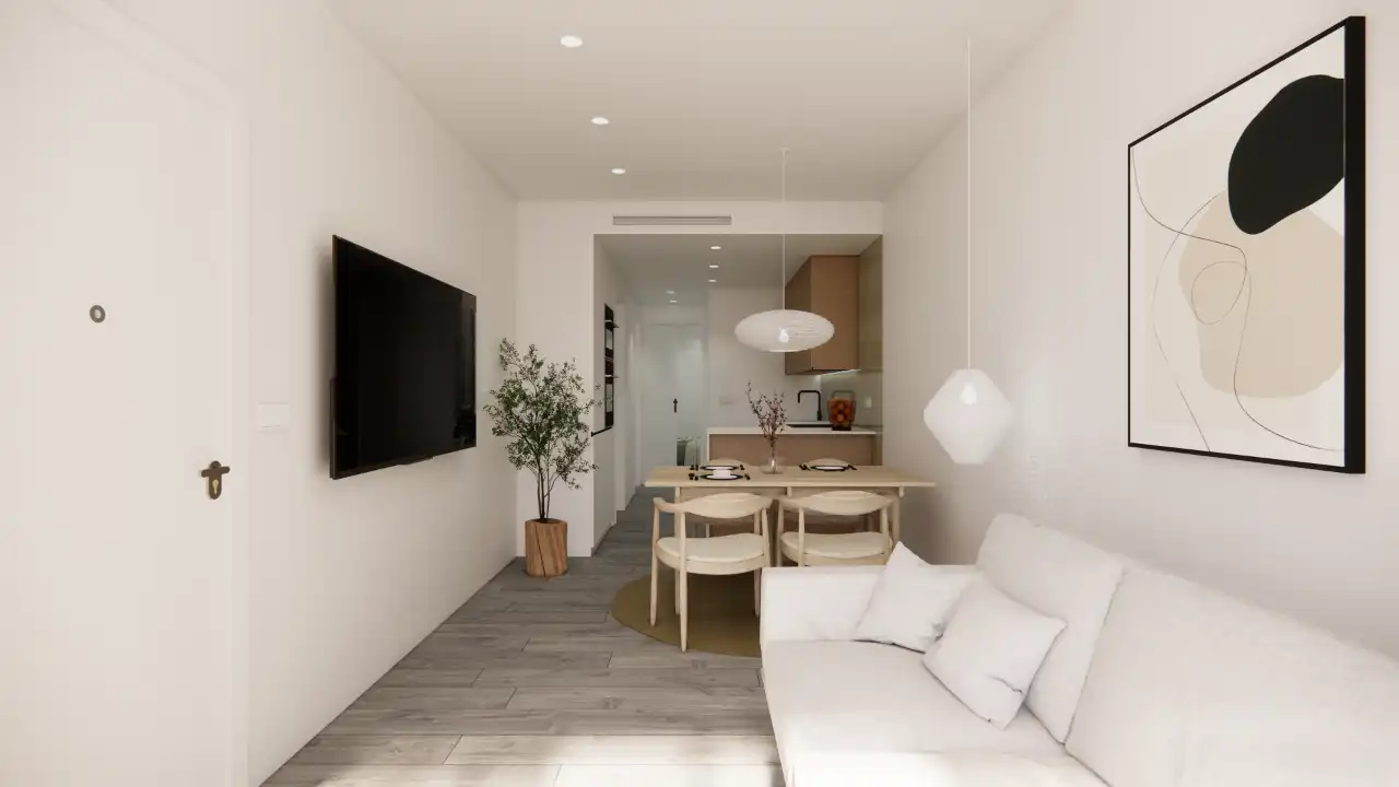 Sala de estar de Apartamento en venta en Pilar de la Horadada con Aire acondicionado y Piscina comunitaria
