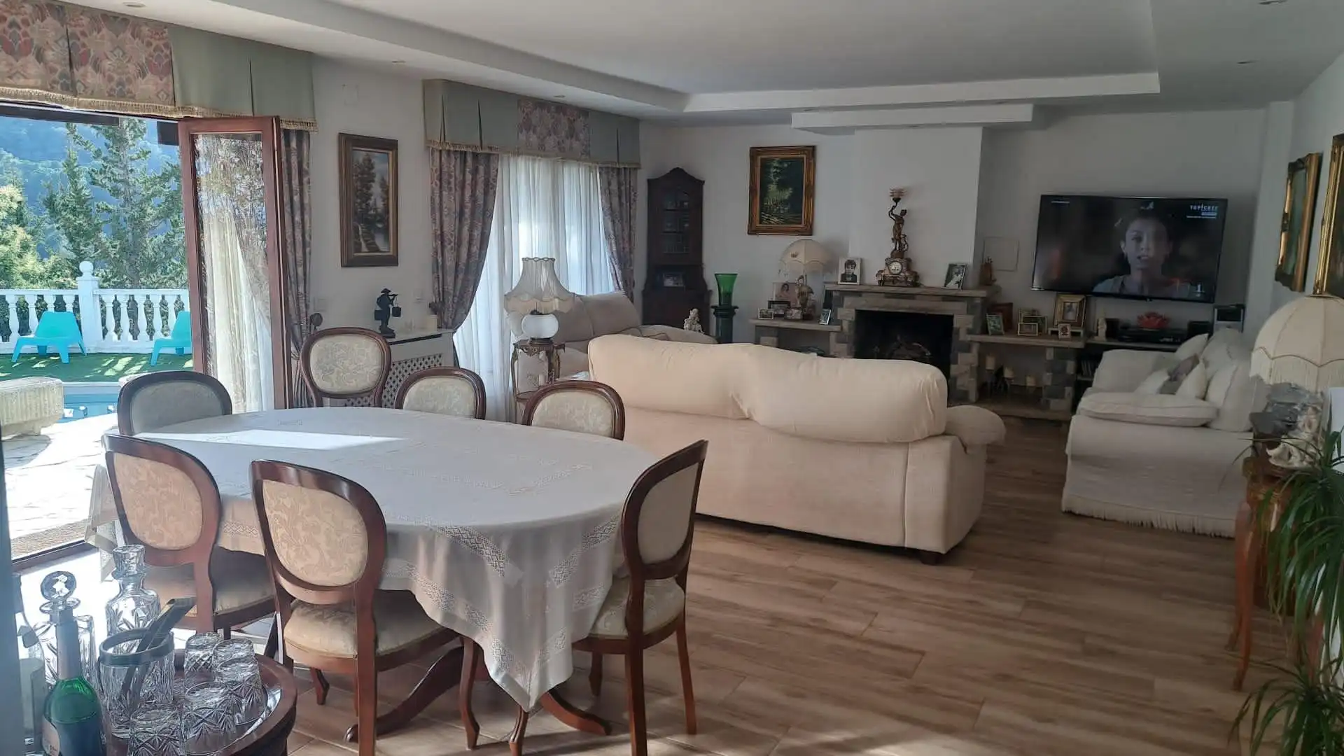 Menjador de Casa o xalet en venda en Lloret de Mar amb Jardí privat, Terrassa i Traster