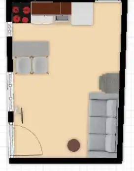 Dormitori de Apartament de lloguer en Madrid amb Calefacció, Moblat i Forn