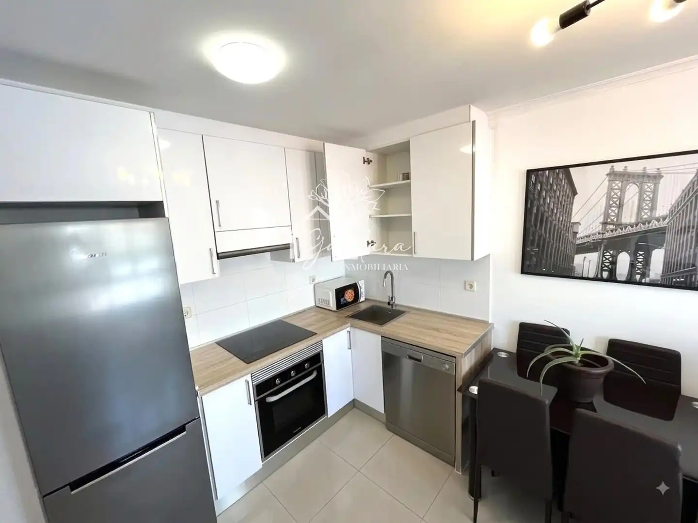 Kitchen of Flat for rent in Ferrol  with Heating, Parquet flooring and Storage room