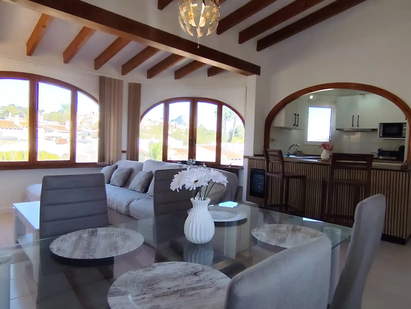 Sala de estar de Casa o chalet de alquiler en Calpe / Calp con Aire acondicionado, Calefacción y Terraza