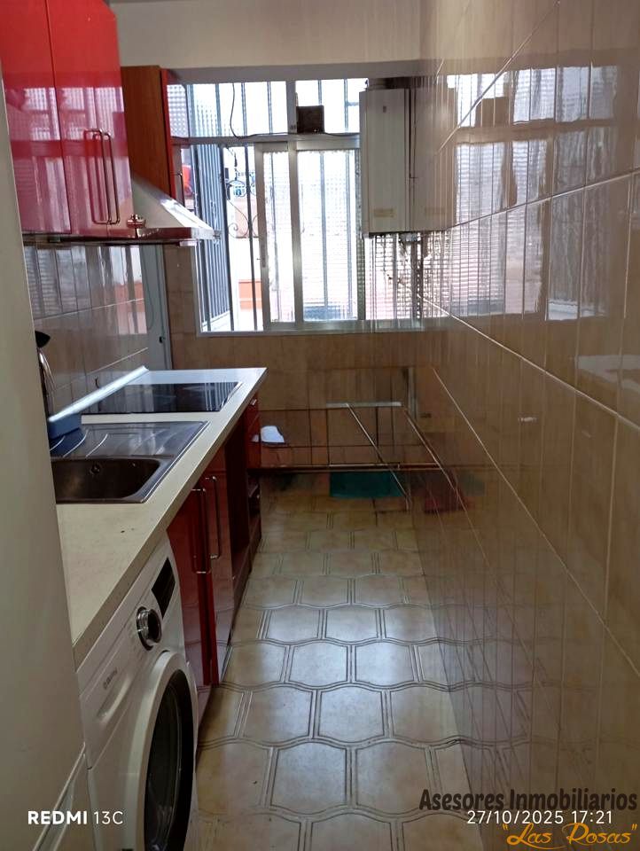 Kitchen of Flat for sale in  Madrid Capital  with Air Conditioner, Heating and Terrace