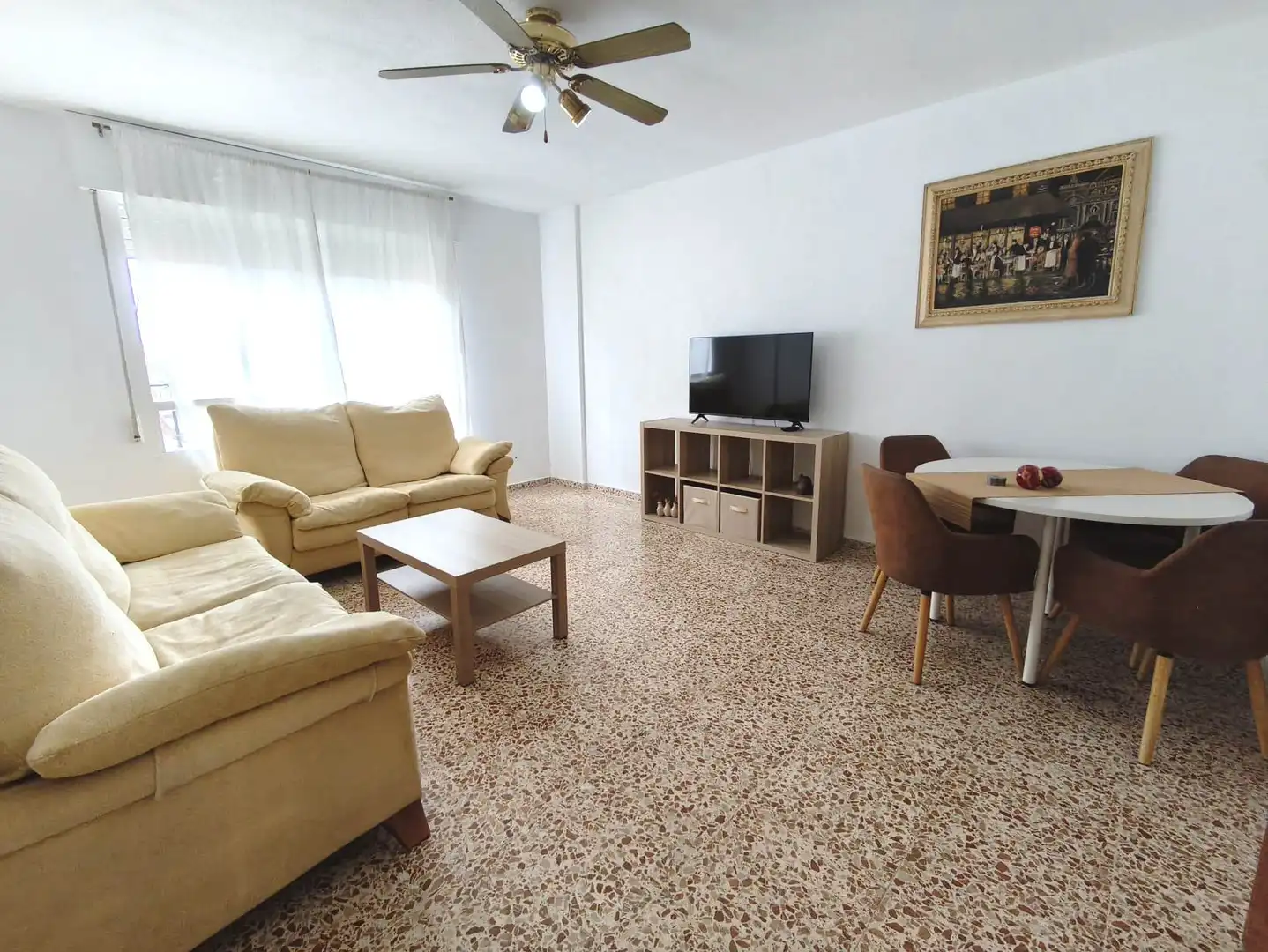 Sala d'estar de Pis de lloguer en Cartagena amb Aire condicionat, Moblat i Forn