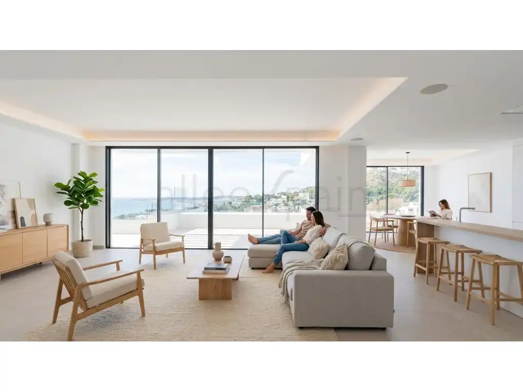 Sala d'estar de Casa o xalet en venda en Benalmádena amb Aire condicionat, Piscina i Piscina comunitària