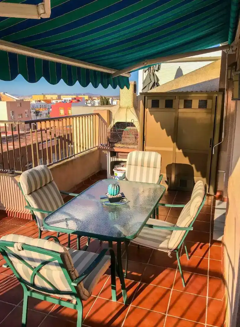Terrasse von Wohnung zur Miete in Cabo de Gata mit Klimaanlage, Möbliert und Ofen