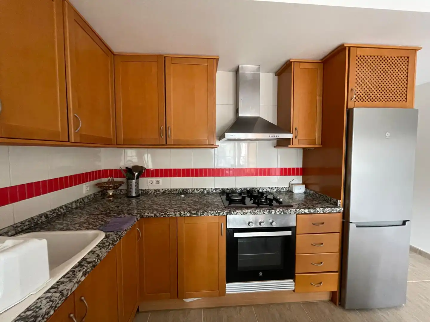 Cuina de Apartament en venda en Moncofa amb Aire condicionat, Terrassa i Moblat