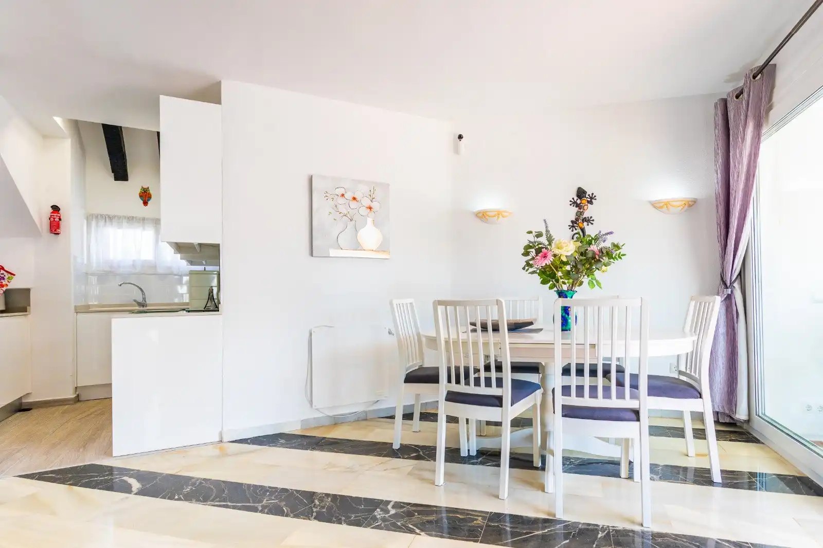 Comedor de Ático de alquiler en Mijas con Aire acondicionado, Terraza y Piscina