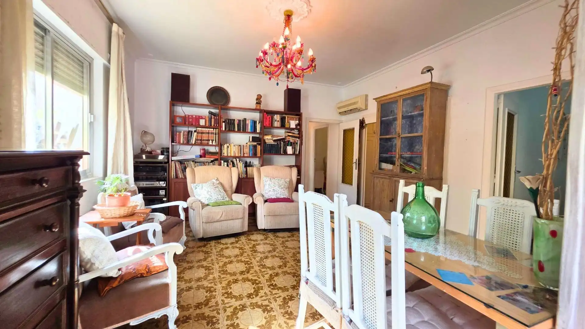 Dining room of Flat for sale in Almería  with Air Conditioner, Private garden and Balcony