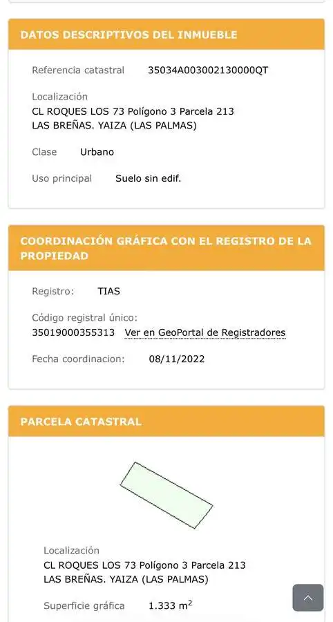 Parking of Land for sale in Yaiza