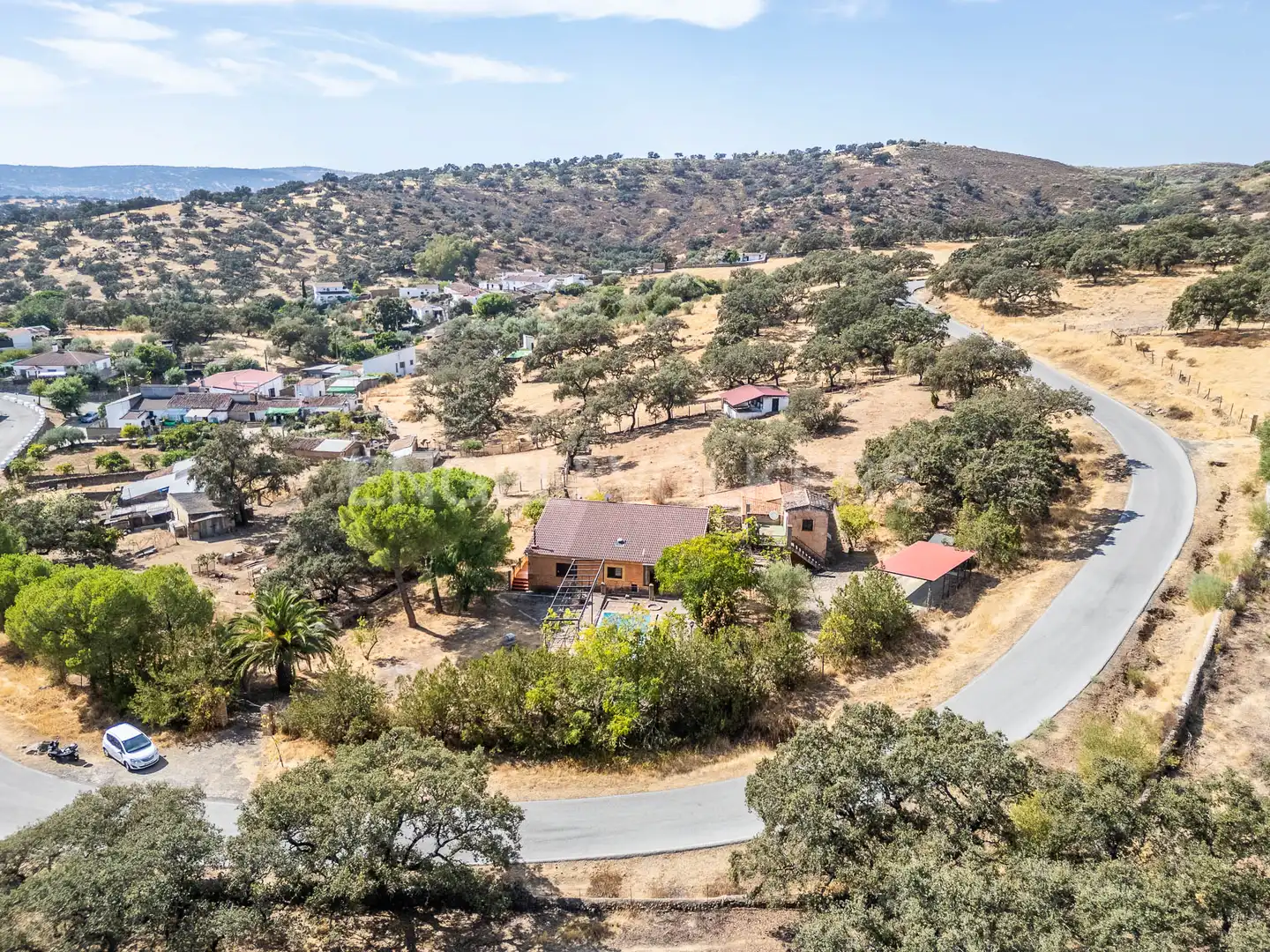 Vista exterior de Finca rústica en venta en El Castillo de las Guardas con Calefacción, Jardín privado y Terraza