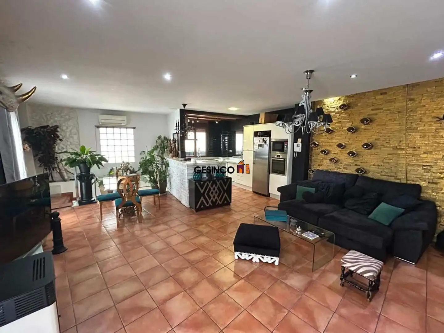 Sala d'estar de Casa o xalet en venda en El Genovés amb Aire condicionat i Traster