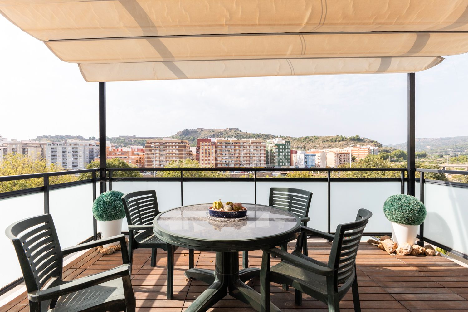 Terrace of Apartment for sale in Sagunto / Sagunt  with Air Conditioner, Heating and Parquet flooring