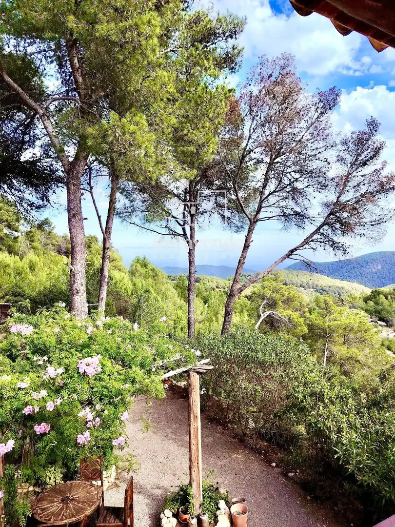 Garden of Houses for rent in Sant Joan de Labritja  with Air Conditioner, Terrace and Swimming Pool