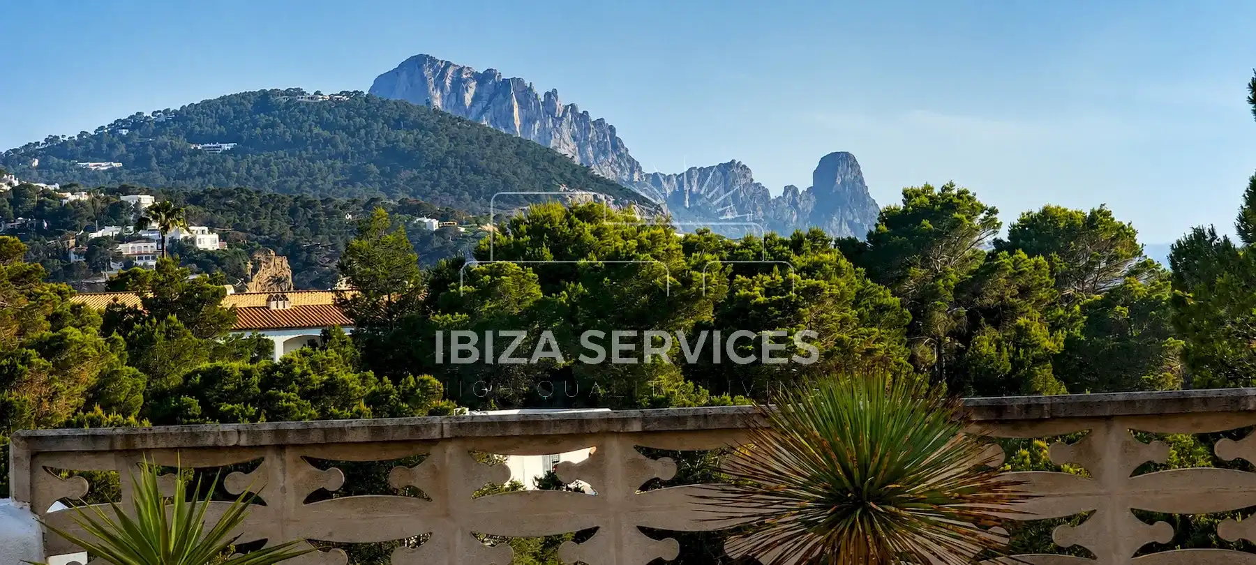 Garten von Wohnung zum Verkauf in Sant Josep de sa Talaia mit Klimaanlage und Schwimmbad