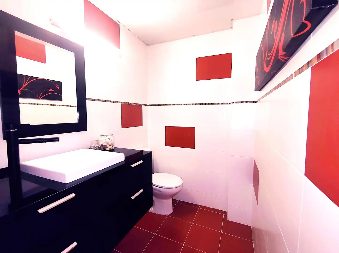 Baño de Casa o chalet en venta en Barcelona con Aire acondicionado, Parquet y Terraza