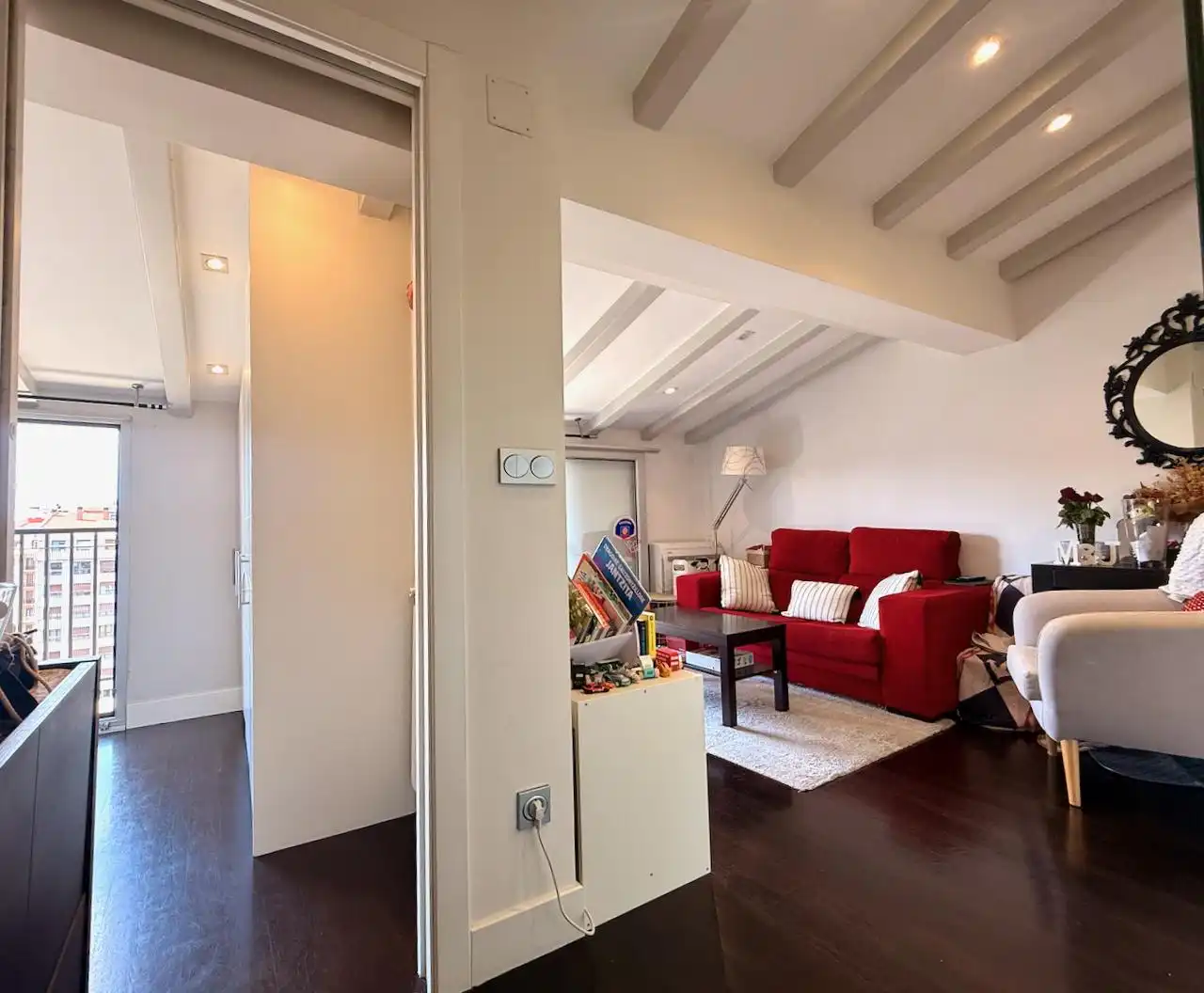 Sala de estar de Ático en venta en Donostia - San Sebastián  con Aire acondicionado y Balcón