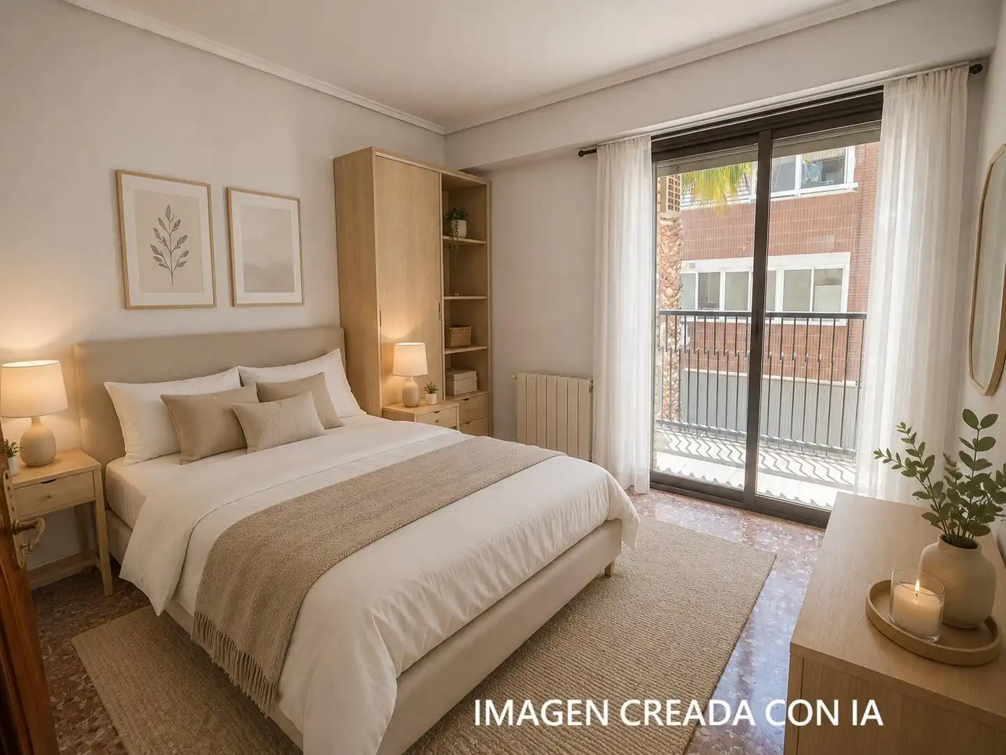 Schlafzimmer von Wohnung zum Verkauf in Sagunto / Sagunt mit Klimaanlage, Heizung und Terrasse