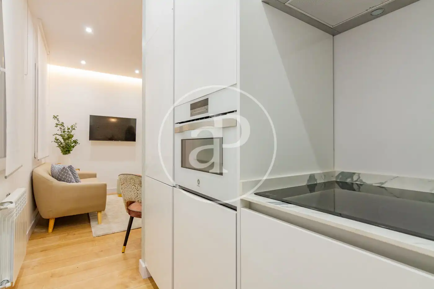 Kitchen of Flat for rent in Madrid  with Air Conditioner, Heating and Furnished