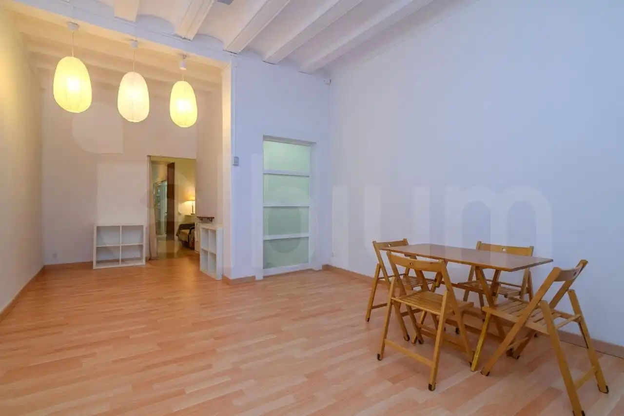 Wohnzimmer von Wohnung zum Verkauf in Barcelona mit Heizung, Parkett und Terrasse