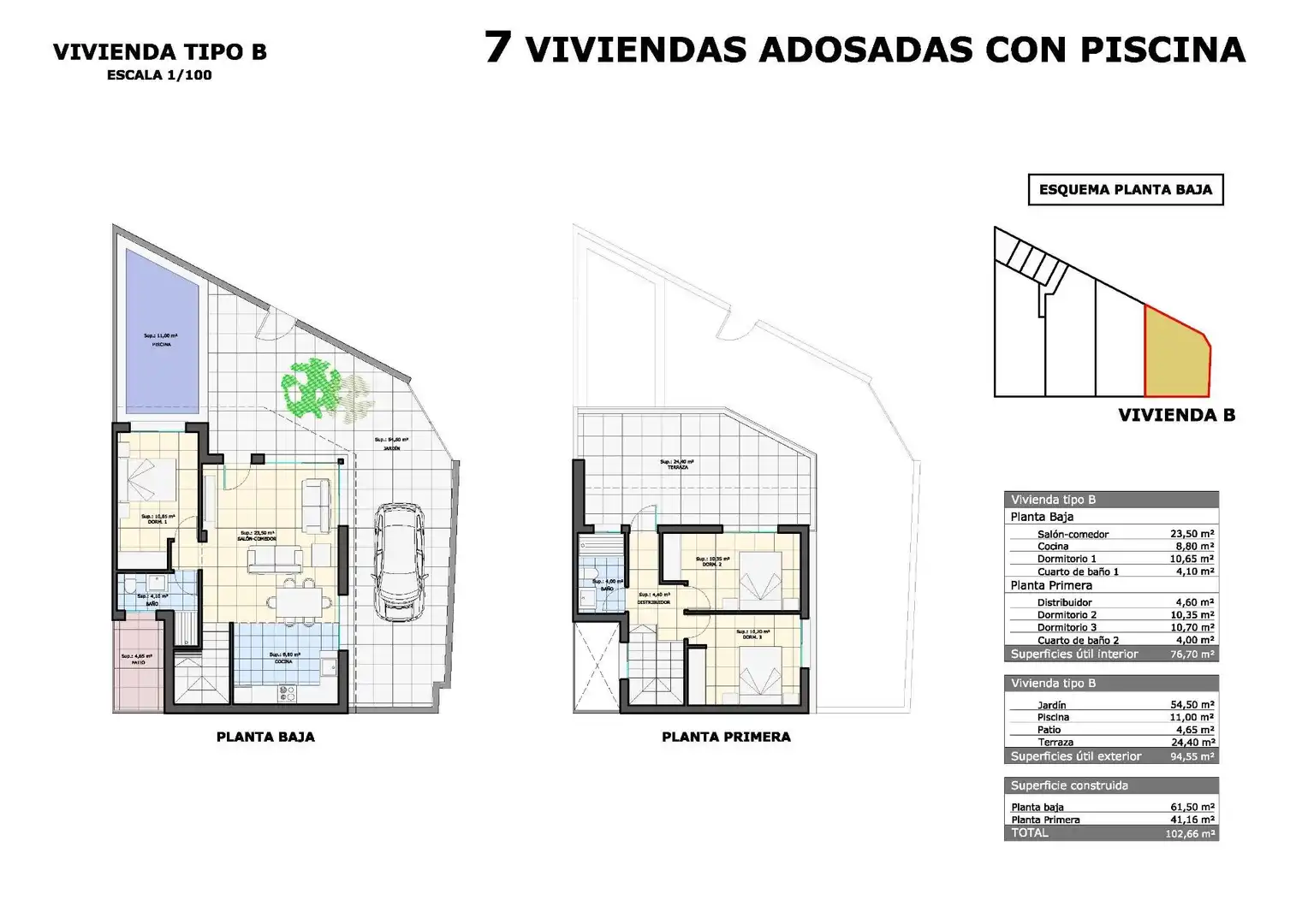 Maison mitoyenne avec piscine à vendre à Pilar de la Horadada ciudad, imagen 12