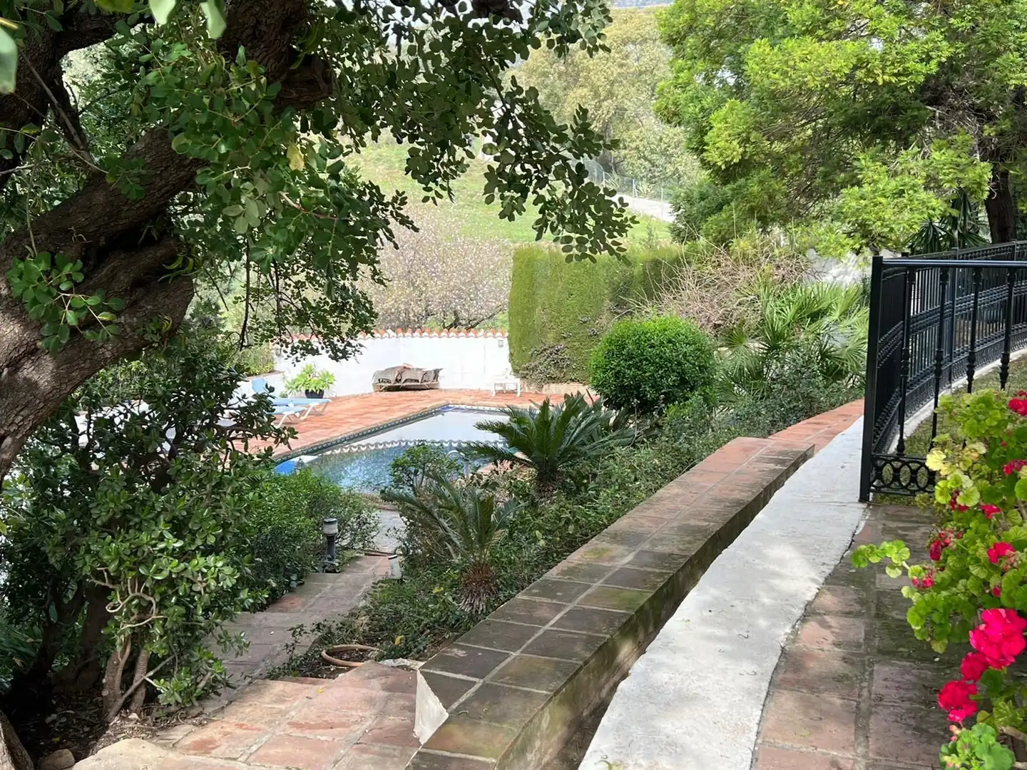 Jardí de Finca rústica en venda en Mijas amb Piscina