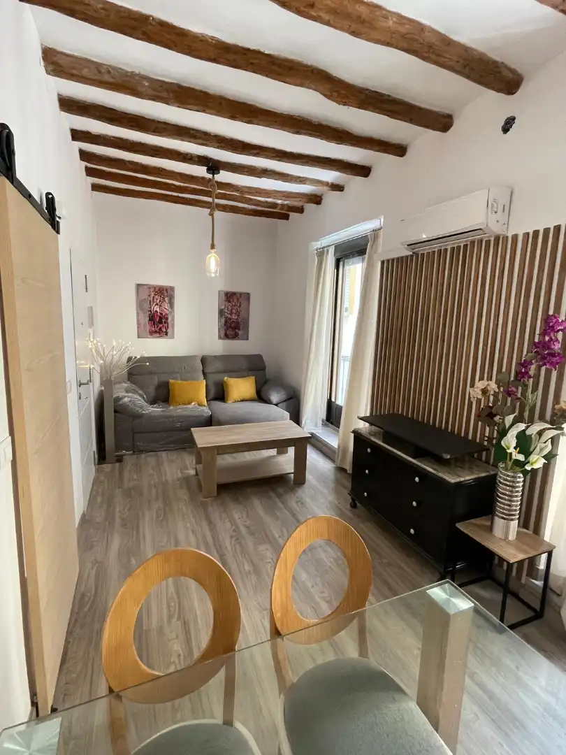 Wohnzimmer von Wohnungen zur Miete in Jaén mit Klimaanlage, Heizung und Parkett