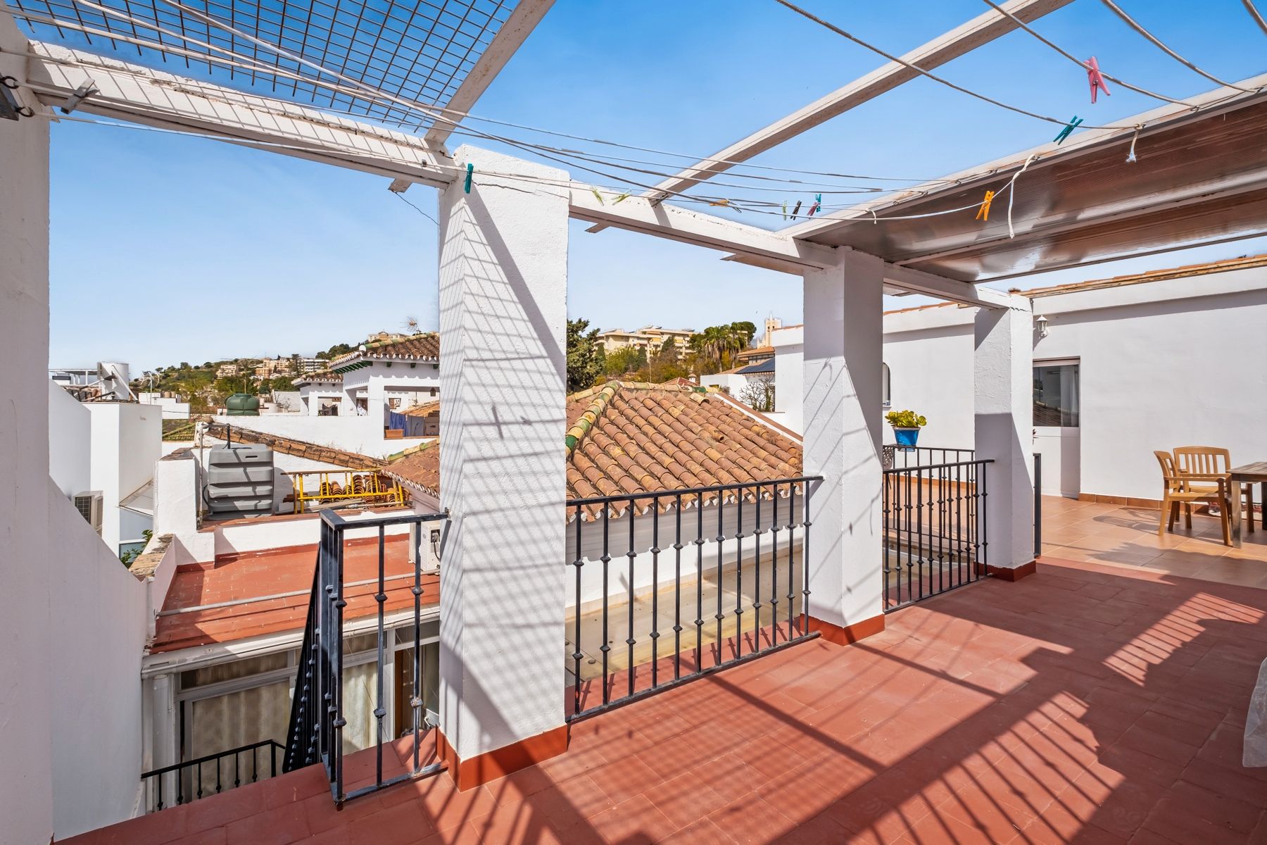 Exterior view of Single-family semi-detached for sale in Málaga Capital  with Air Conditioner, Private garden and Terrace
