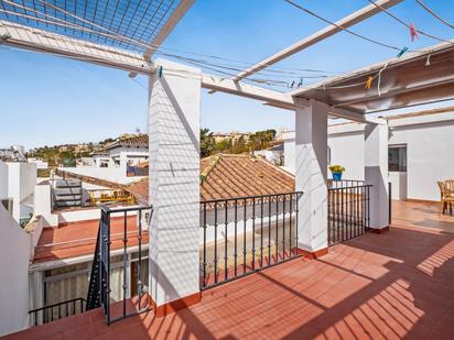Exterior view of Single-family semi-detached for sale in Málaga Capital  with Air Conditioner, Private garden and Terrace