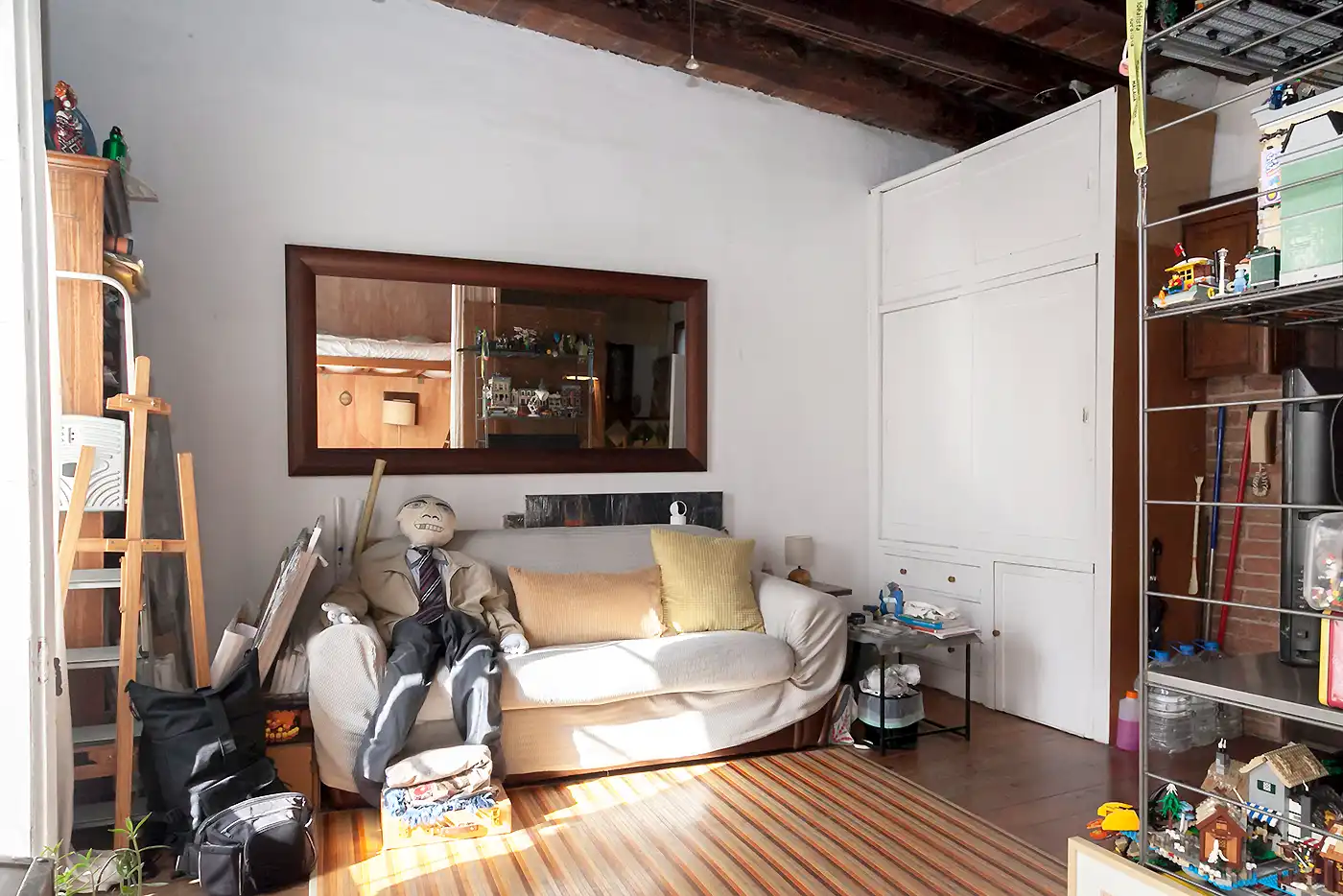 Wohnzimmer von Wohnung zum Verkauf in Barcelona mit Klimaanlage, Möbliert und Balkon