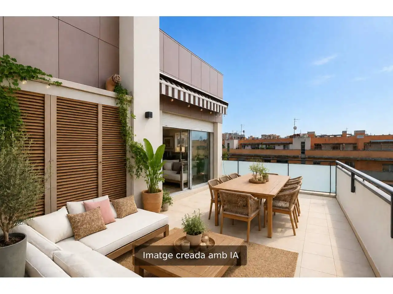 Terrace of Attic for sale in Terrassa  with Air Conditioner, Heating and Parquet flooring