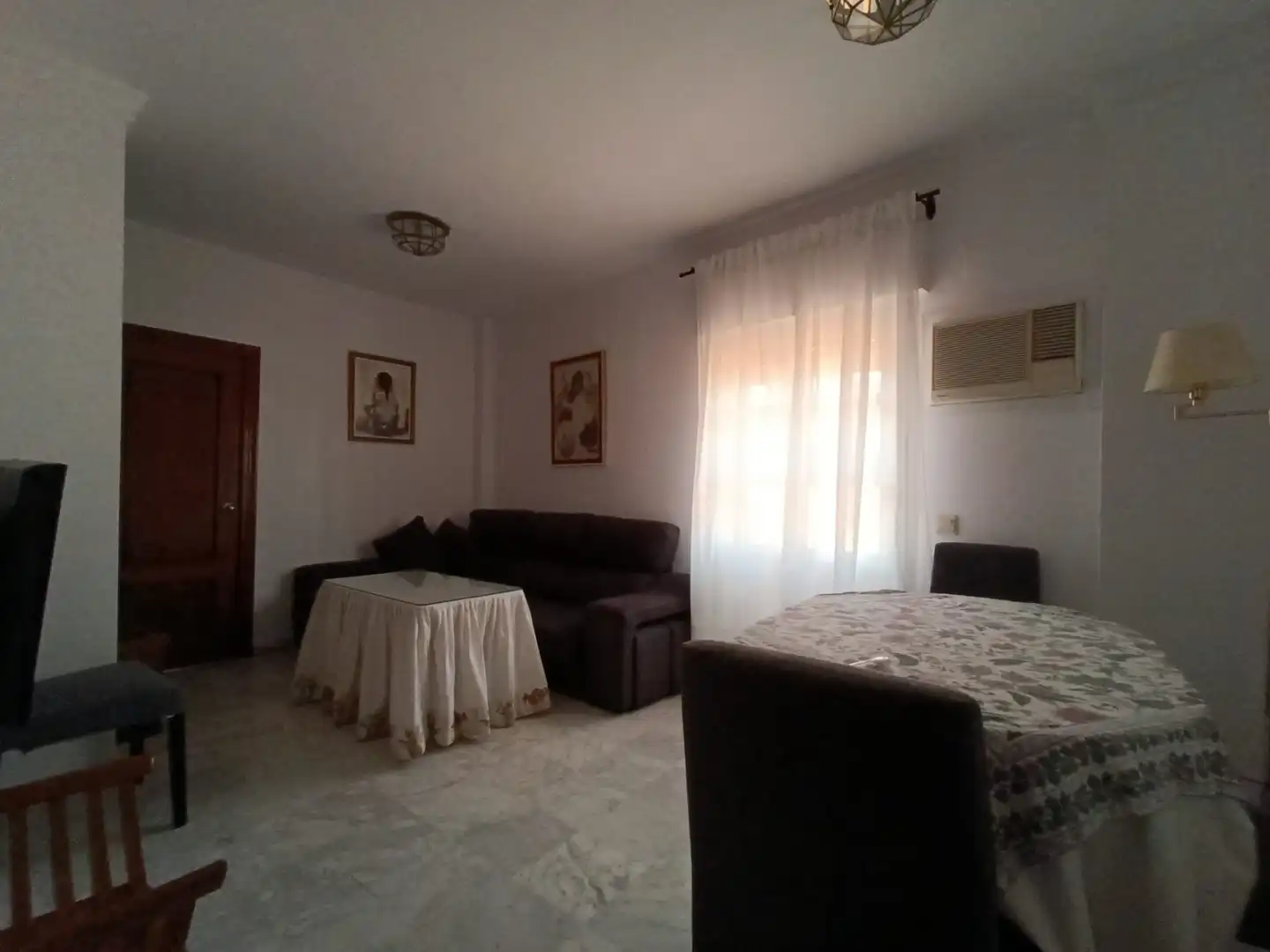 Wohnzimmer von Dachboden zur Miete in Sevilla mit Klimaanlage, Heizung und Terrasse