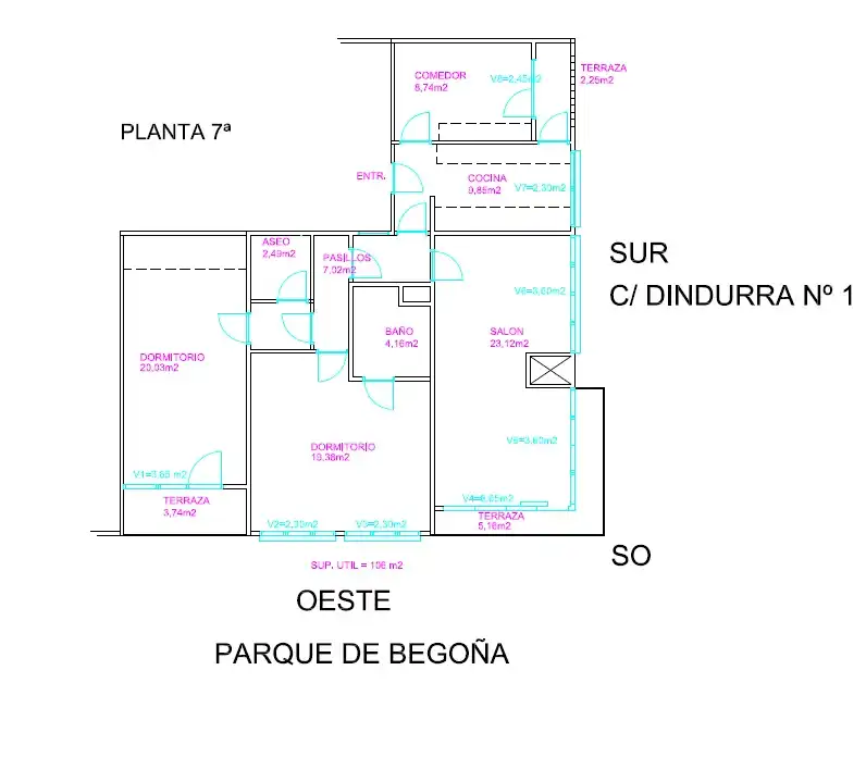 Piso de alquiler en Calle San Bernardo, 83, Barrio del Centro