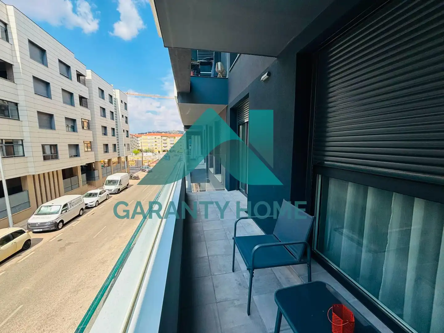 Terraza de Piso de alquiler en Cáceres con Amueblado y Piscina comunitaria