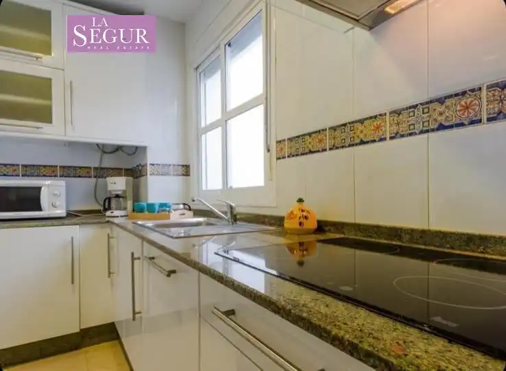 Kitchen of Flat for sale in Conil de la Frontera  with Terrace, Furnished and Community pool