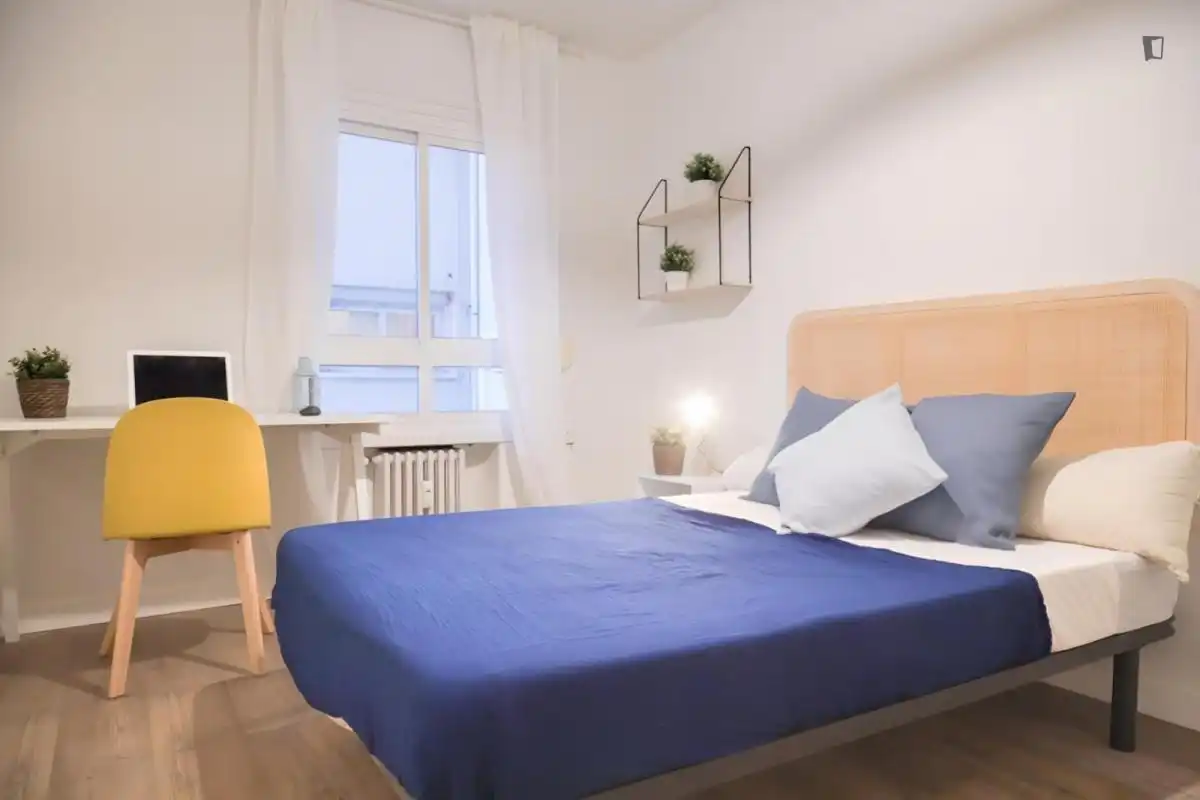 Schlafzimmer von Wohnungen zur untervermieten in Madrid mit Heizung, Möbliert und Ofen