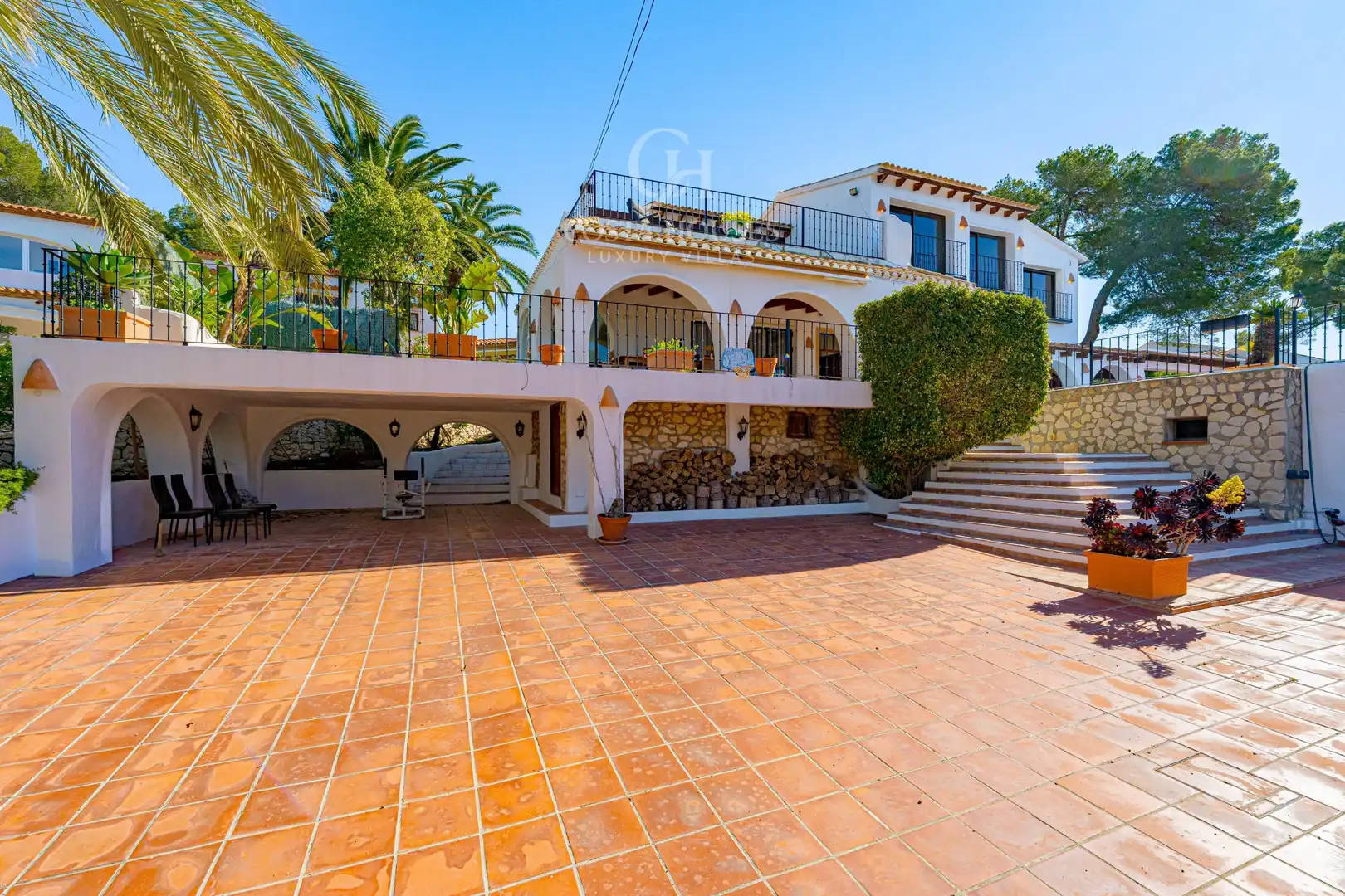Vista exterior de Casa o chalet en venta en Moraira con Aire acondicionado, Calefacción y Jardín privado