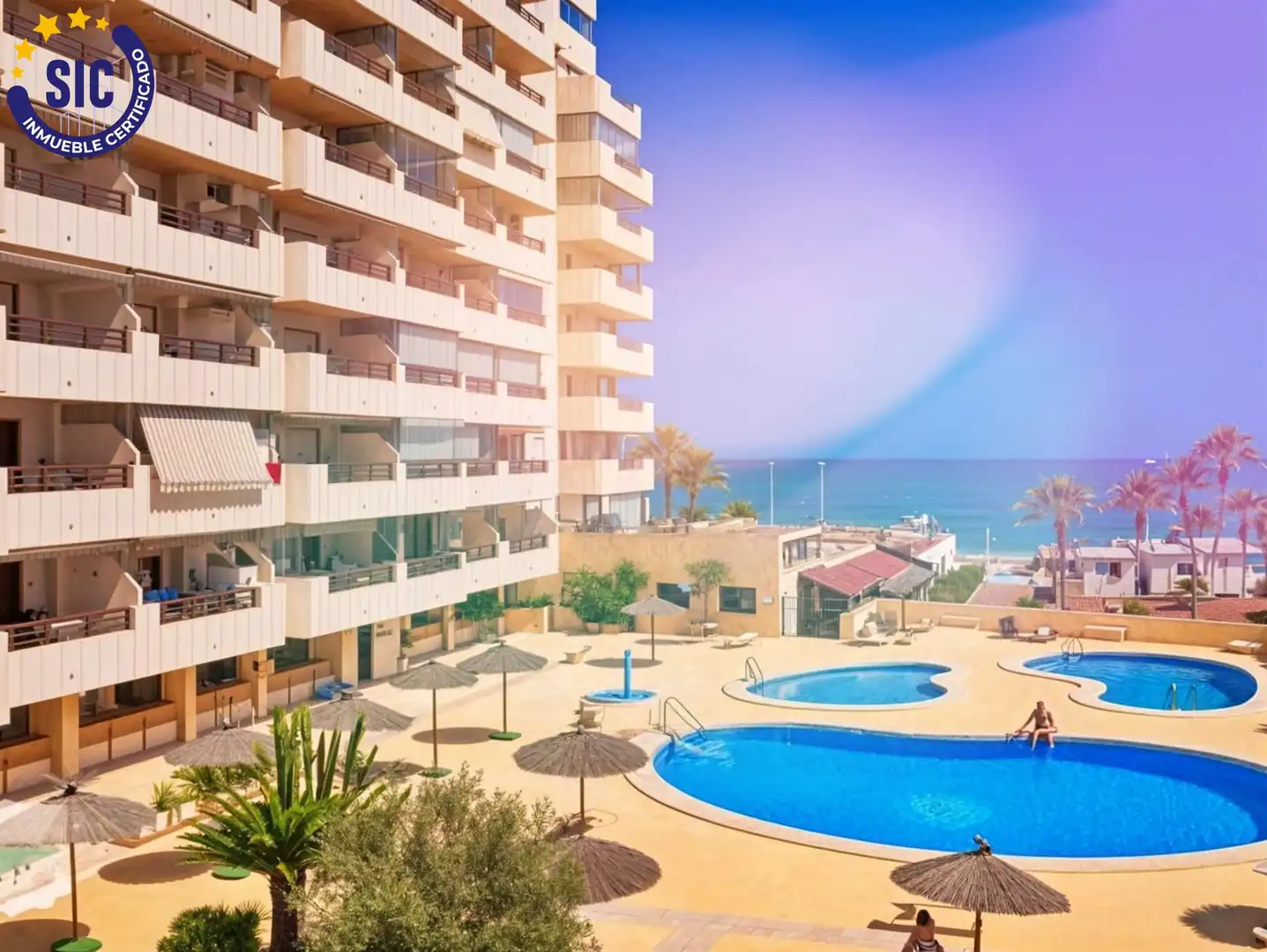 Piscina de Apartament en venda en Calpe / Calp amb Calefacció, Terrassa i Piscina comunitària