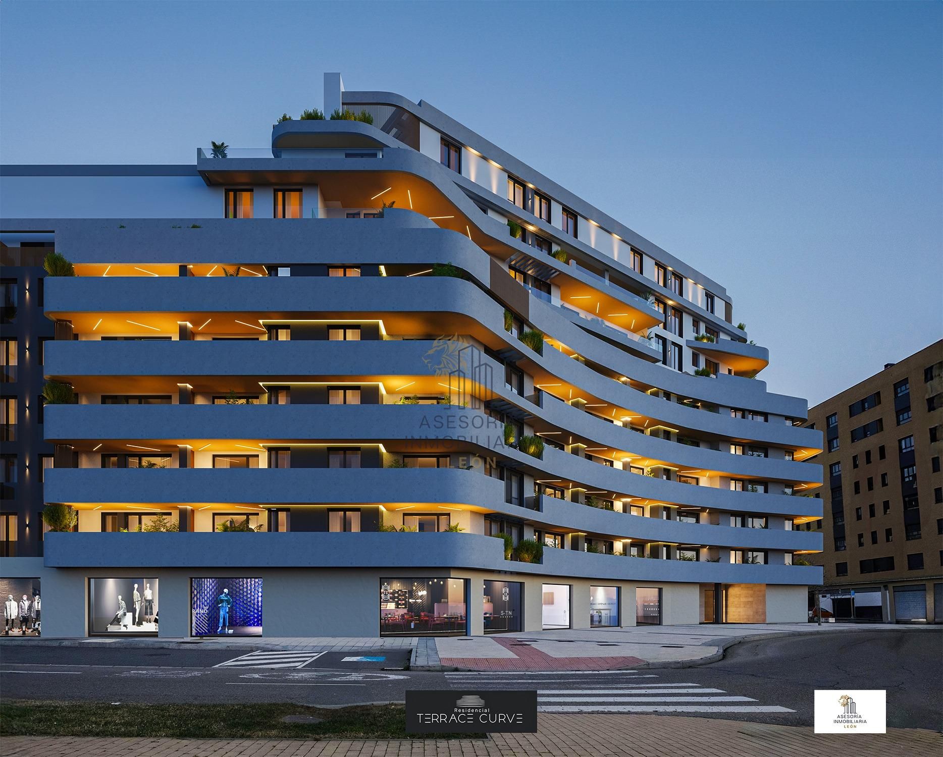 Vista exterior de Àtic en venda en León Capital  amb Calefacció, Terrassa i Traster