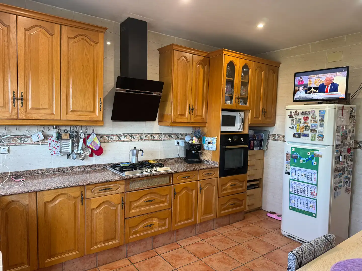 Cocina de Casa o chalet en venta en Riells i Viabrea con Calefacción, Jardín privado y Piscina