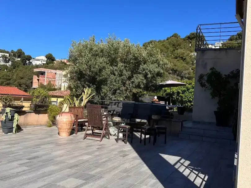 Terrassa de Casa o xalet en venda en Cunit amb Aire condicionat, Piscina i Balcó