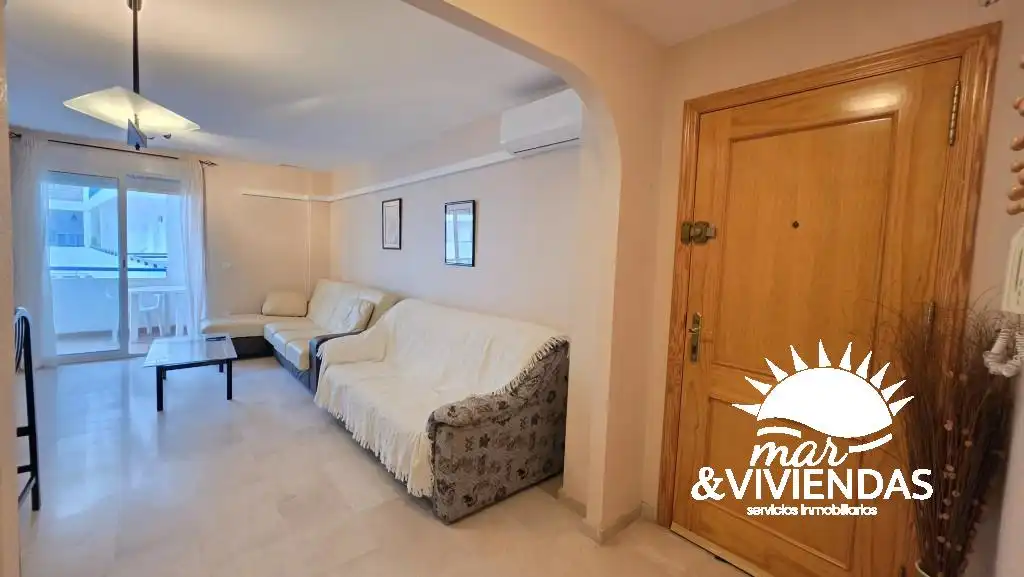 Sala d'estar de Apartament en venda en Garrucha amb Aire condicionat, Calefacció i Terrassa