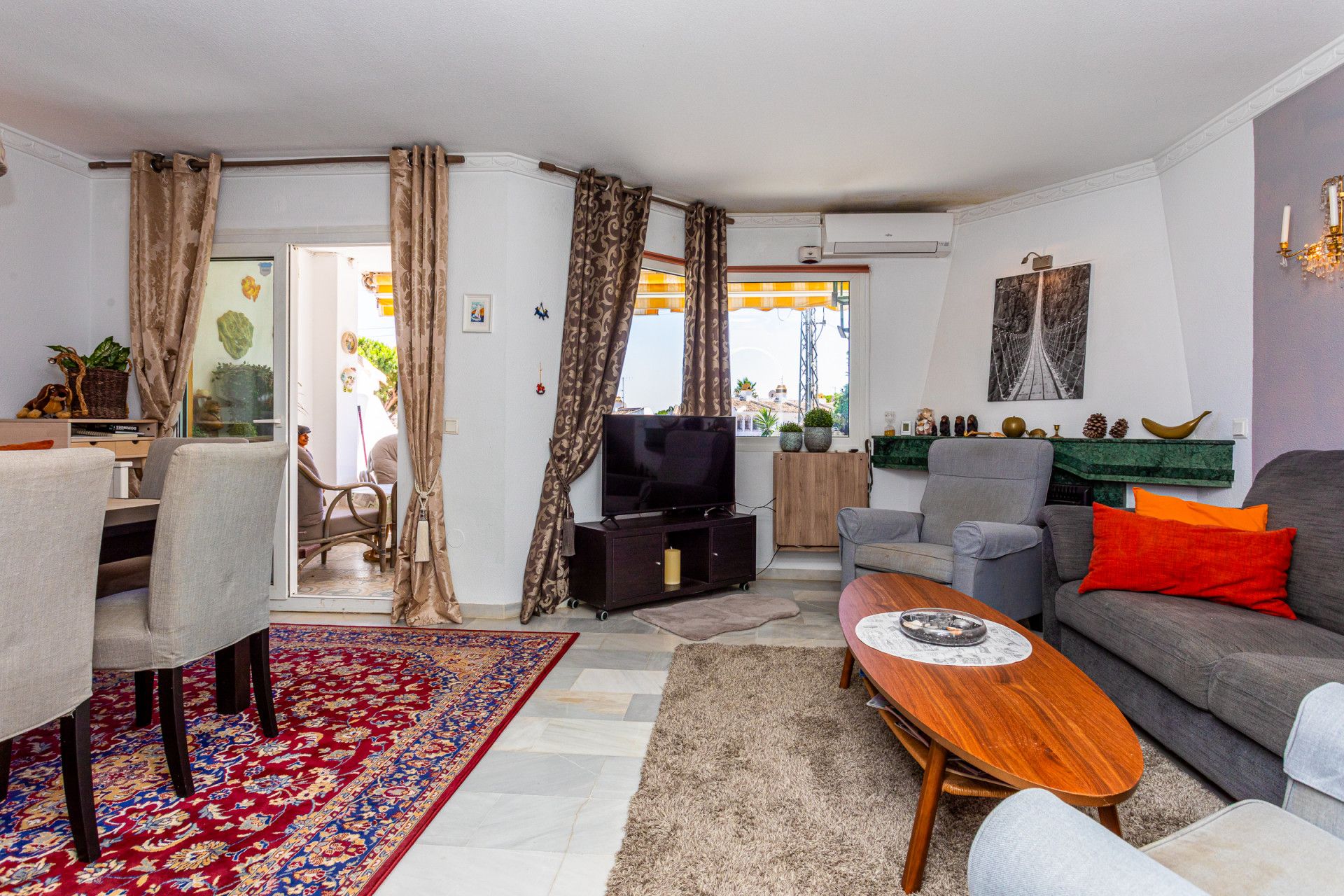 Living room of Attic for sale in Mijas  with Air Conditioner, Terrace and Swimming Pool